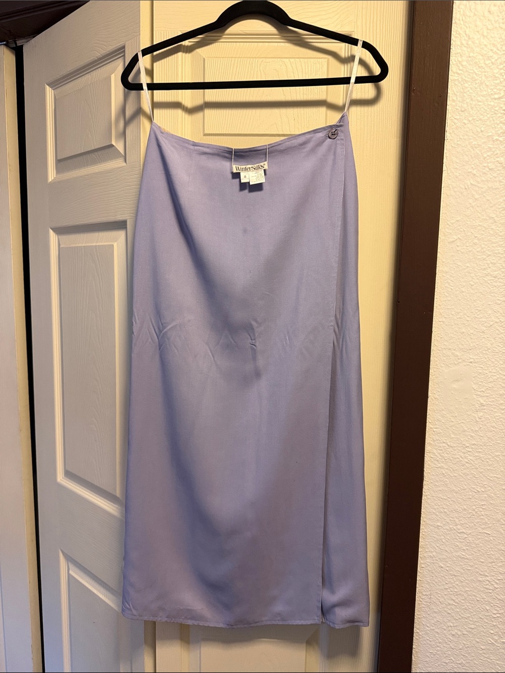 WinterSilks Lilac Slip Midi Skirt